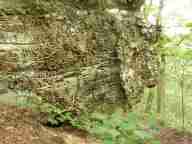 Weathered rock outcropping