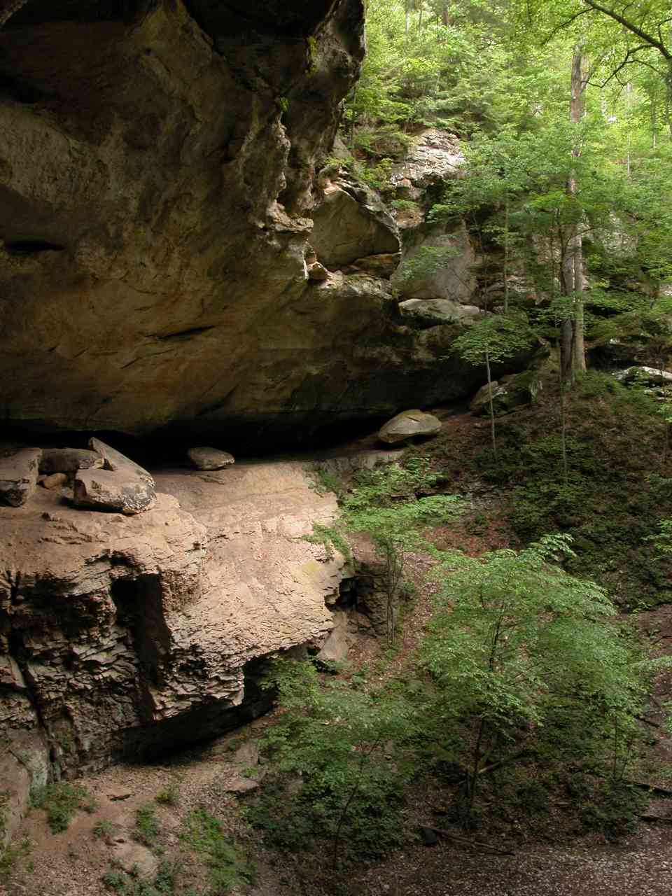 Sandstone overhang